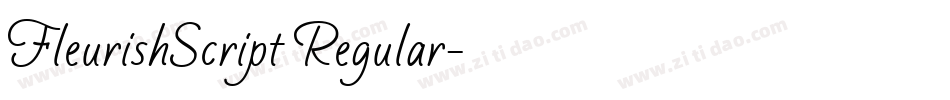 FleurishScript Regular字体转换